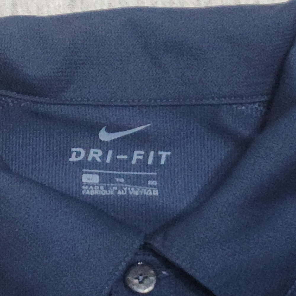 Nike Golf Mens XL Extra Large Dri Fit Navy Blue The Glenlivet Whisky Polo Shirt - Picture 4 of 9
